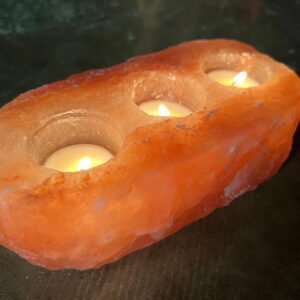 Himalayan Salt Brick 3-hole Tea Light